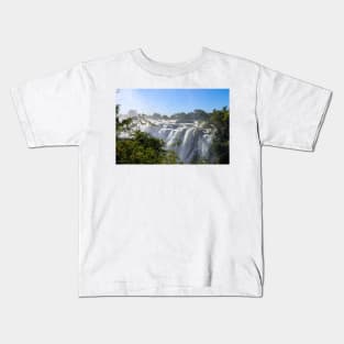 Victoria Falls as seen in Zambia Kids T-Shirt